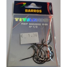 Anzois Barros Titanus Maruseigo 1F-BN nº1/0 10 Pcs